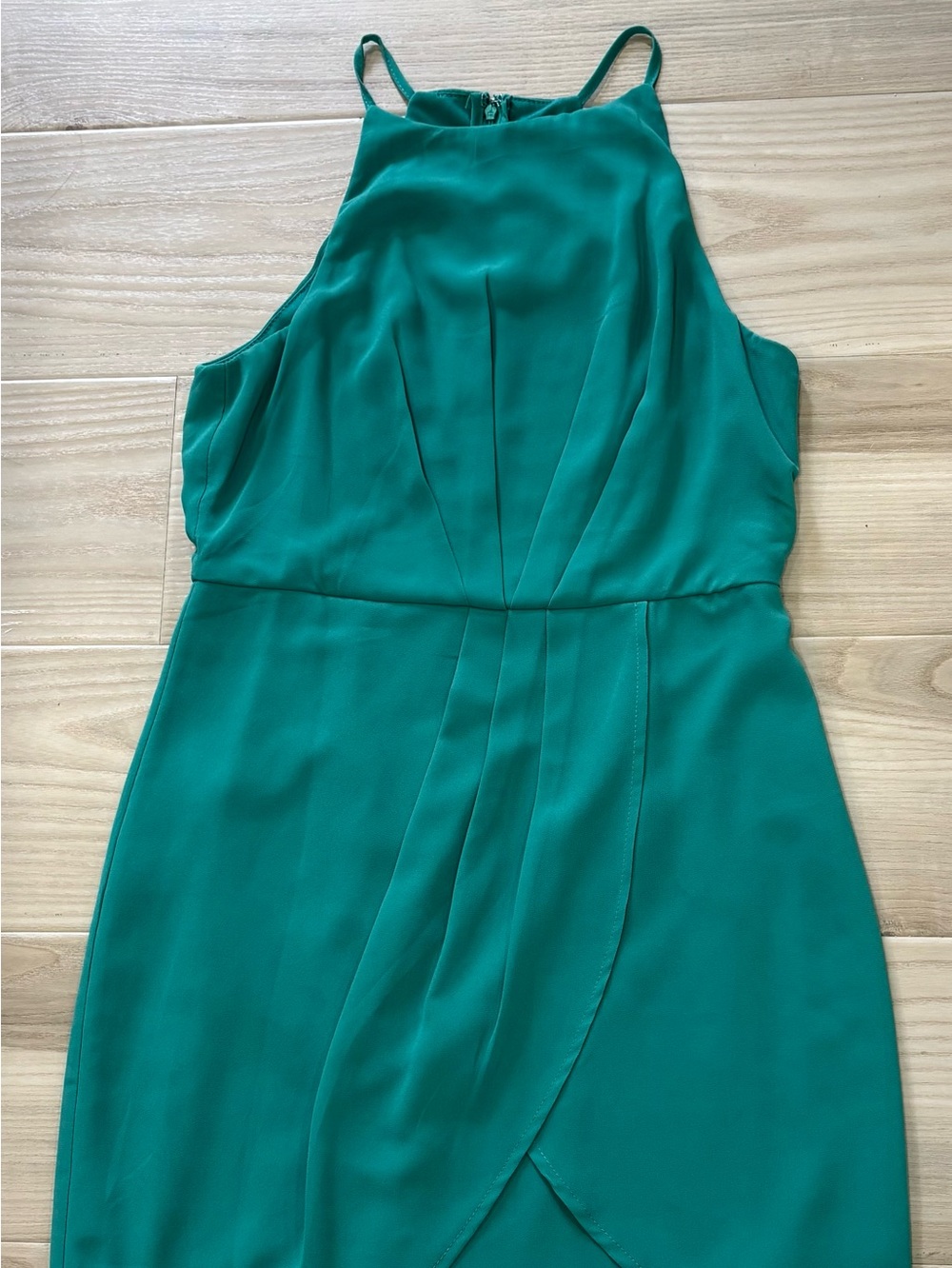 โจ Lulus Best Wishes Teal Green Mini Dress | Size M - Picture 5 of 5
